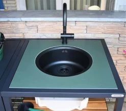 Big Green Egg Dekton Natuursteen Wasbak Met Kraan Insert -Woonmeubelwinkel big green egg dekton natuursteen wasbak met kraan 1