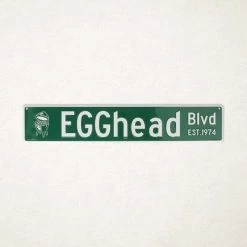 Big Green Egg Egghead Straatnaam Bord