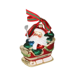 Big Green Egg Kerstbal Kerstman In Slede