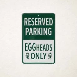Big Green Egg Parkeer Bord Eggheads Only