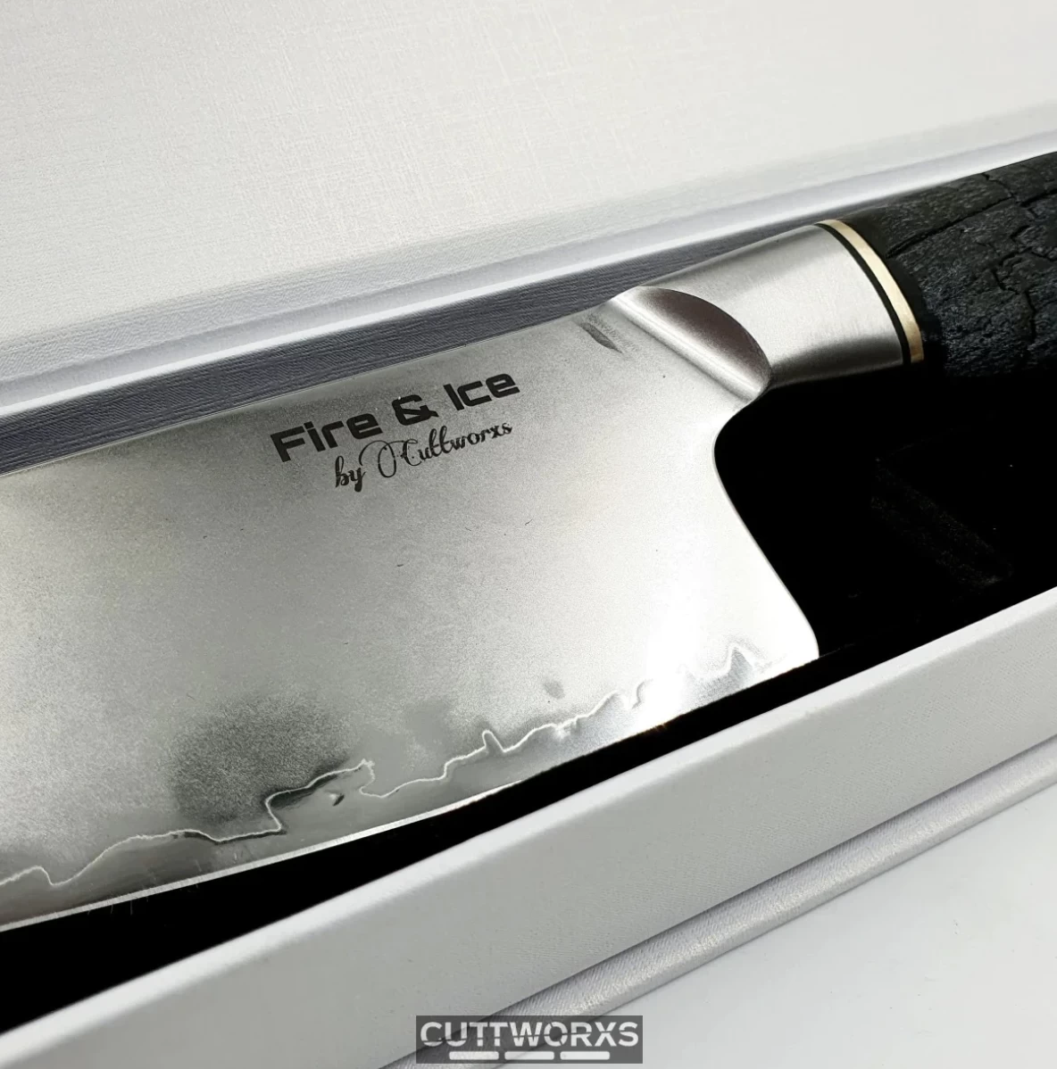 Cuttworxs Flamewood Fire And Ice Koksmes 4 Cuttworxs Flamewood Fire And Ice Koksmes - Afbeelding 2