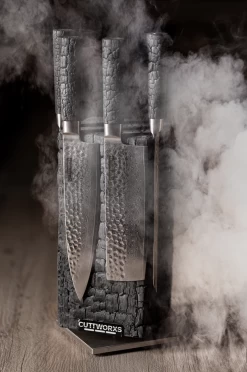 Cuttworxs Flamewood Koksmes Damaststaal VG10 11 Cuttworxs Flamewood Koksmes Damaststaal VG10 -Woonmeubelwinkel cuttworxs flamewood koksmes damaststaal vg10 4