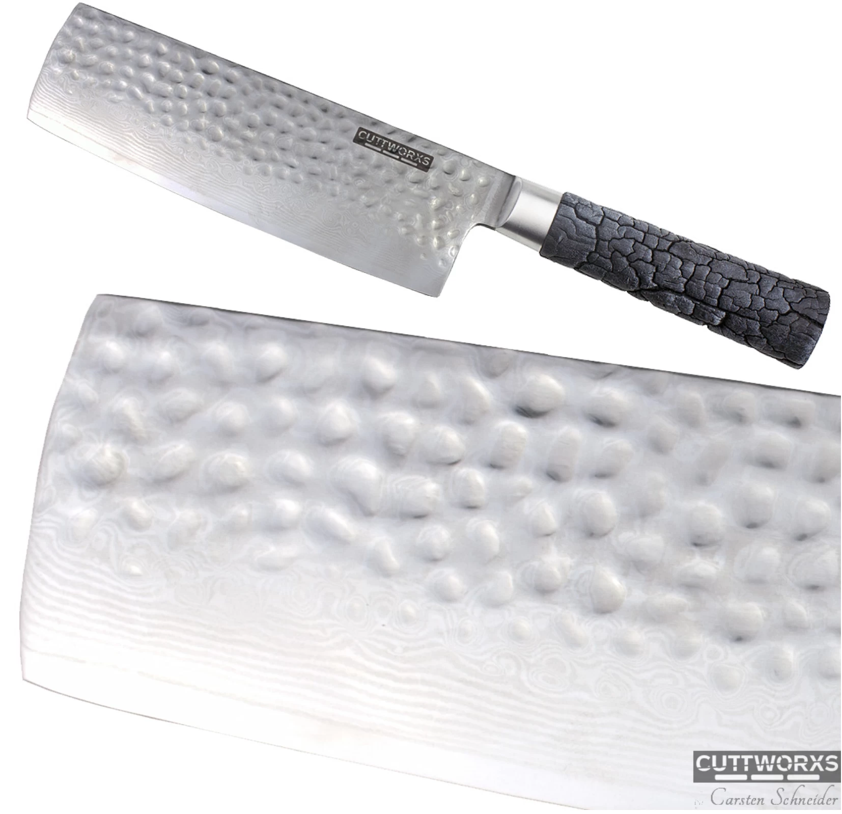 Cuttworxs Flamewood Nakiri Mes 4 Cuttworxs Flamewood Nakiri Mes - Afbeelding 2