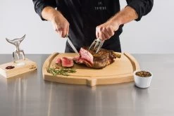 Tridens Brushed Fork & Goyon-Chazeau Cutting Set -Woonmeubelwinkel tridens brushed fork goyon chazeau cutting set 2